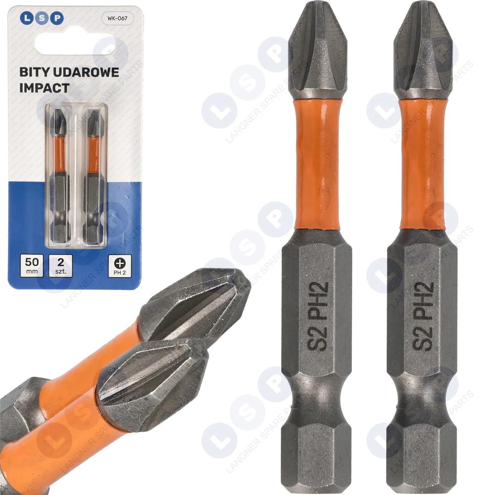 Nárazový bit PHILIPS PH2 50 MM Súprava bitov LSP IMPACT 2 KS